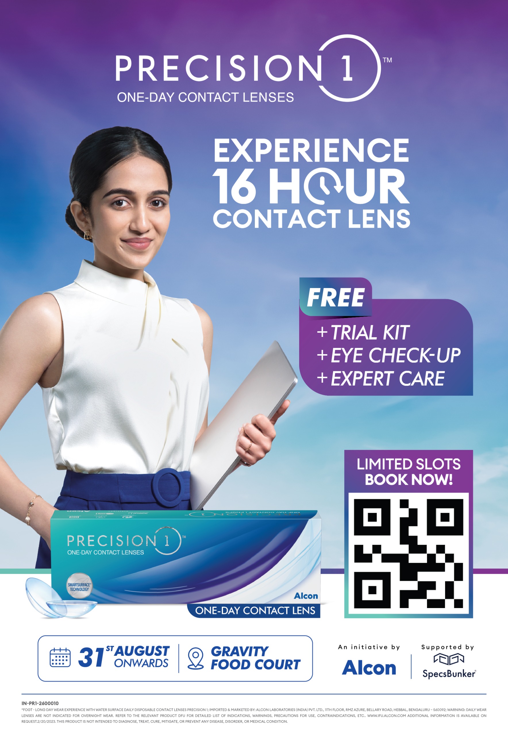Precision1 one-day contact lens experience