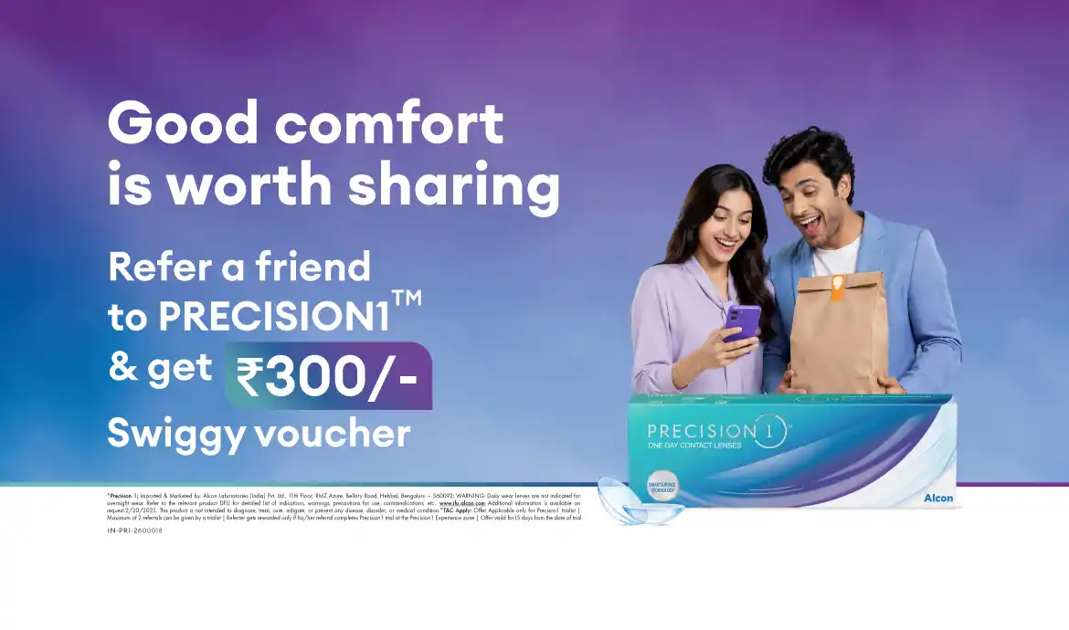 Refer a friend to Precision1 and receive a ₹300 Swiggy voucher